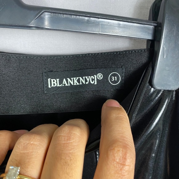 BLANKNYC Faux Patent Leather Leggings In Dominatrix Size 31 - Picture 12 of 14